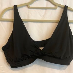 Rosie Pope Black Wireless Maternity Bra - Size Large